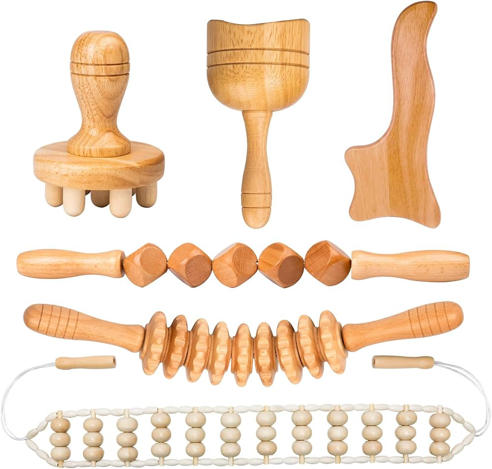 Buymax Wood Therapy Massage Tools, Maderoterapia Kit Lymphatic Drainage Massager, Body Sculpting ... | Amazon (US)