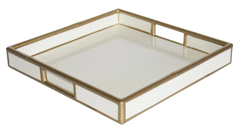 Faux Bamboo Tray - White | Society Social