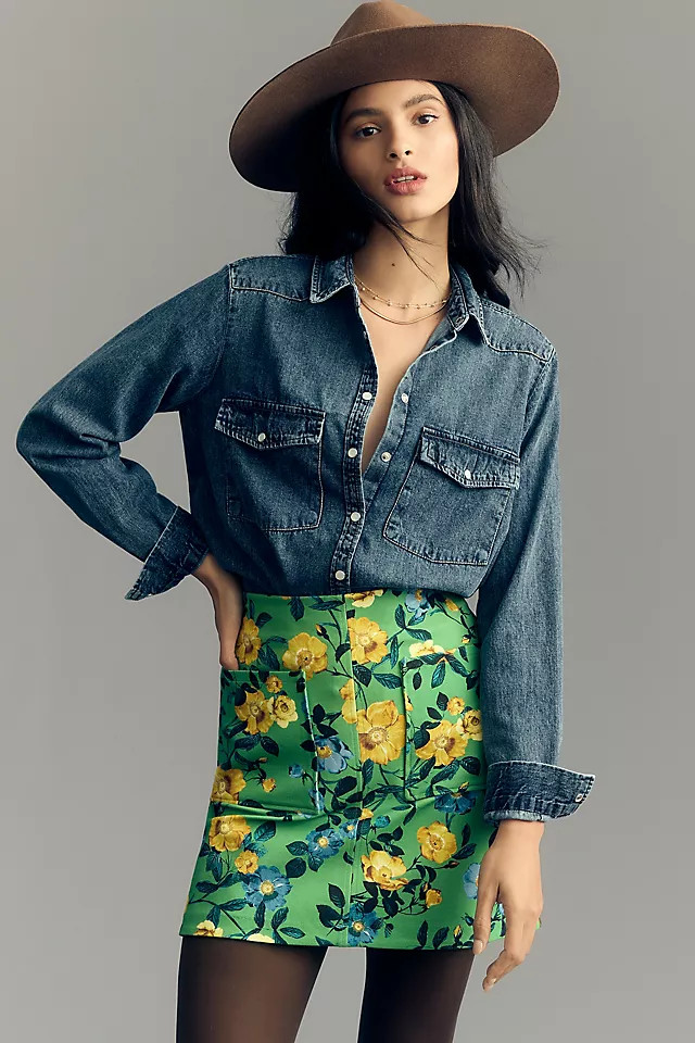 Pilcro Classic Denim Shirt | Anthropologie (US)