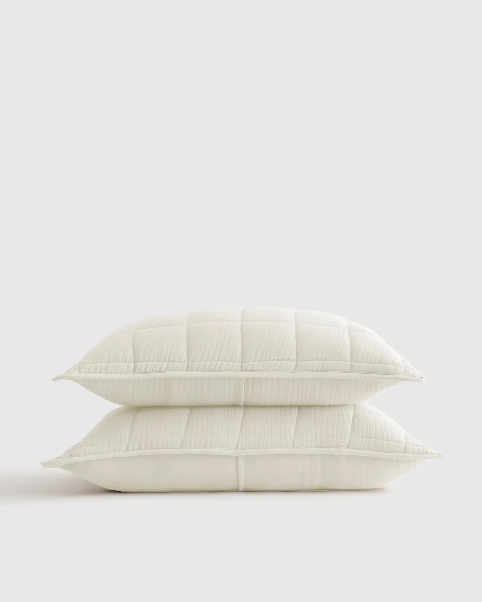 Organic Airy Gauze Box Quilt Sham Set | Quince