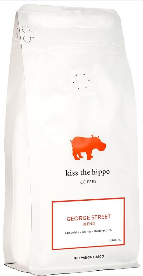 Kiss The Hippo - George Street Blend Coffee| Organic Whole Beans | Carbon-Negative | Aeropress, C... | Amazon (UK)