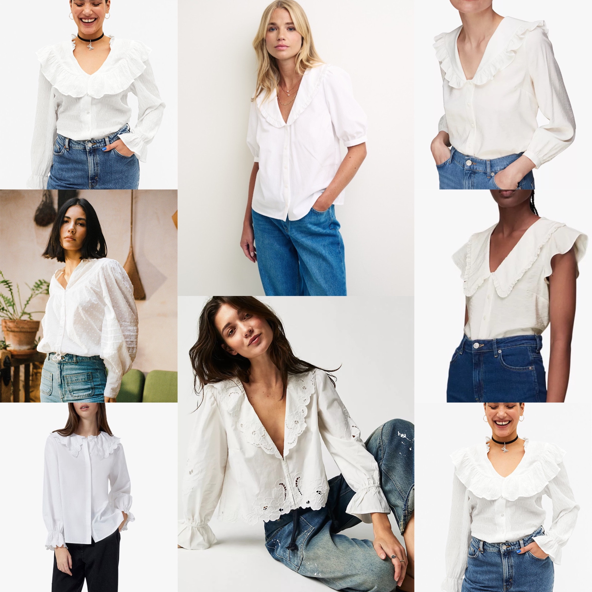 White blouse
Large collar blouse
Spring blouse
Daisy Jones and the Six
Boho blouse 
Broderie blouse 

#LTKstyletip #LTKeurope #LTKSeasonal