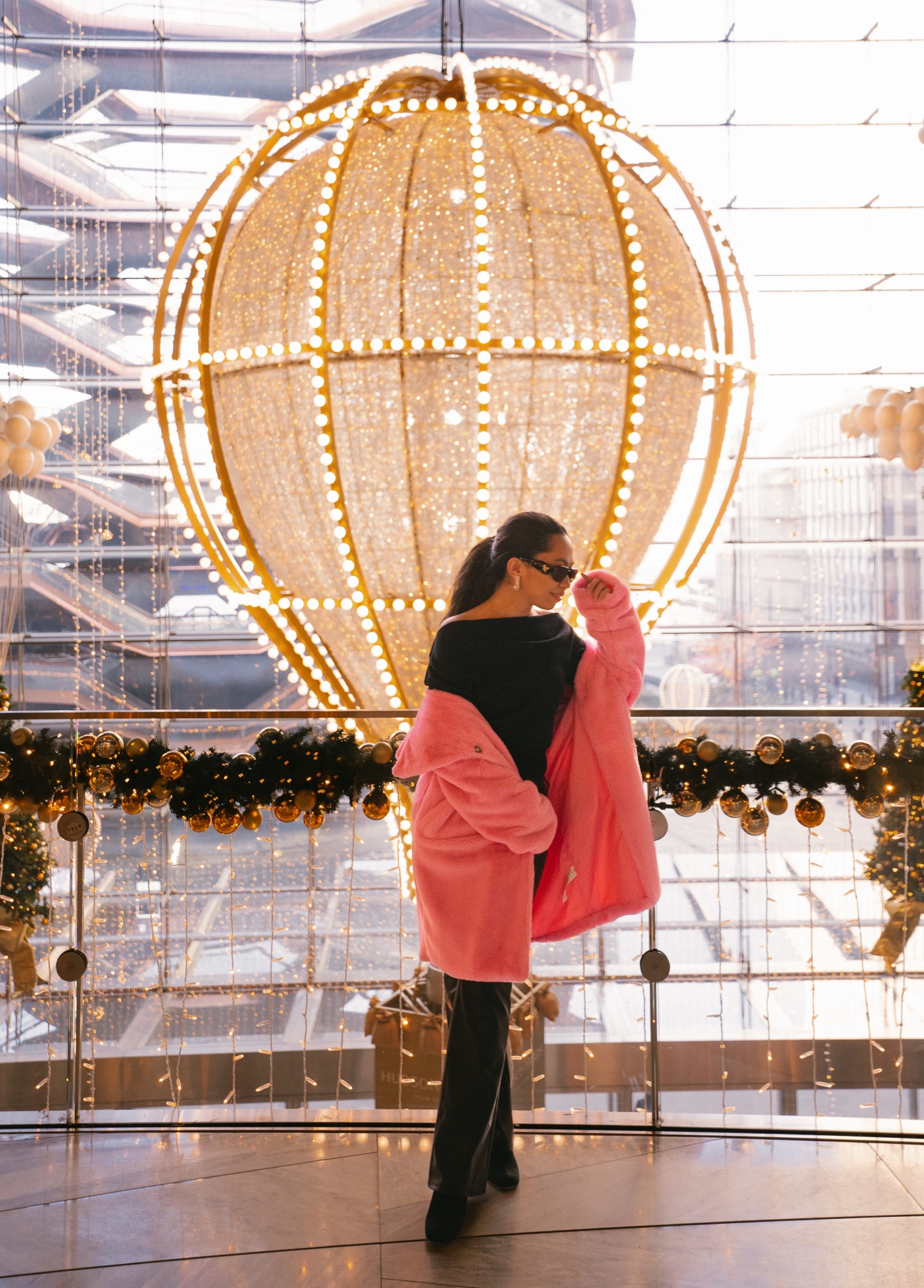 This is your ✨sign✨ to get a colorful winter coat! This bold pink hue faux fur coat is perfect to wear for a cozy yet chic look - and pairing it with an over-the-shoulder black sweater and leather pants makes the outfit so put together! 💕 These pants are under $50 and this exact sweater is also on sale now! 

#LTKfindsunder50 #LTKsalealert #LTKSeasonal