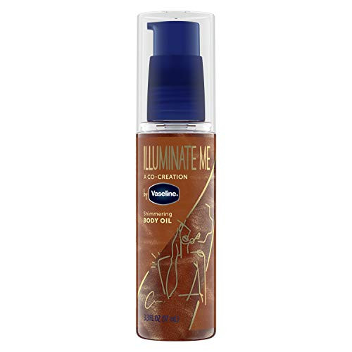 Vaseline Illuminate Me Shimmering Body Oil Created for Melanin Rich Skin, Illuminates Skin with Finishing Touch of Shimmer for Glowing Skin 3.3 oz | Amazon (US)