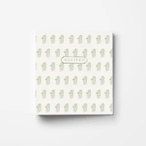 Recipe Binder - Green Block Print - 3-Ring Binder for Recipe Storage and Organization - 2-inch Sp... | Etsy (Global)