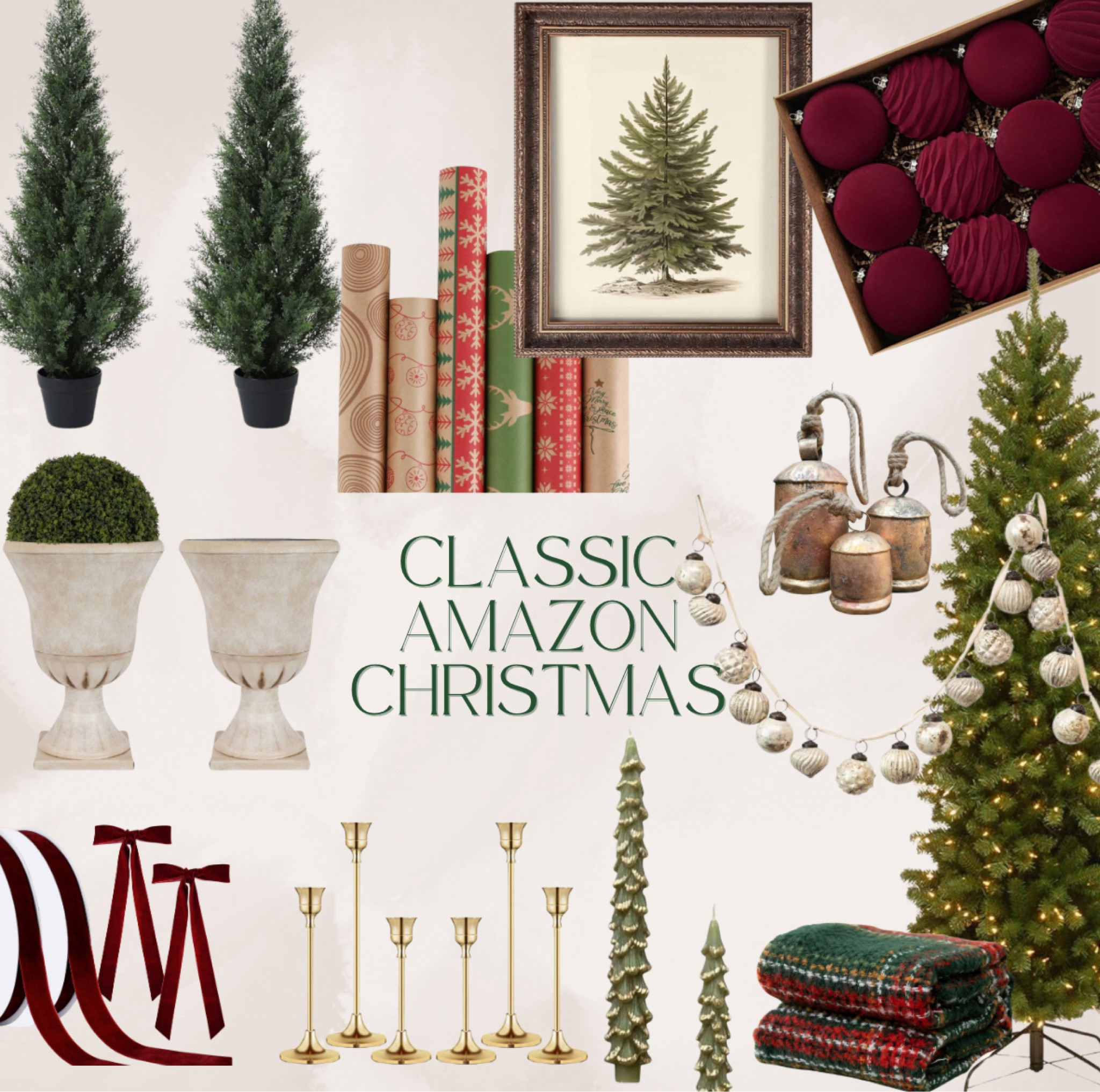 Loving all of this classic Christmas decor on Amazon!! 

#LTKHome #LTKHoliday #LTKSeasonal