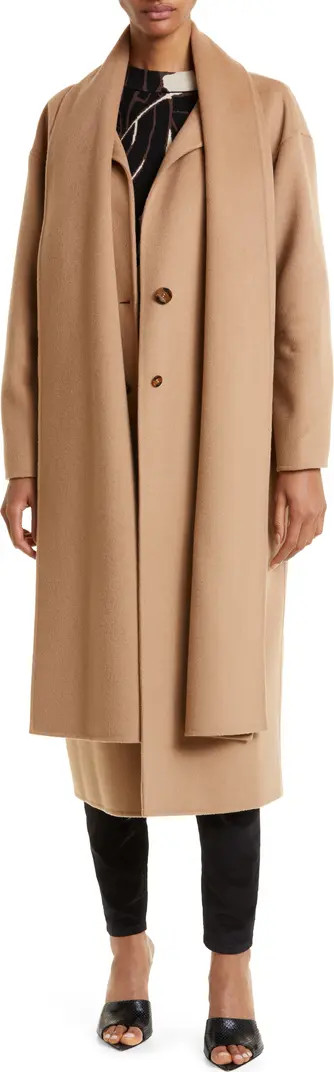 Solanna Scarf Collar Coat | Nordstrom