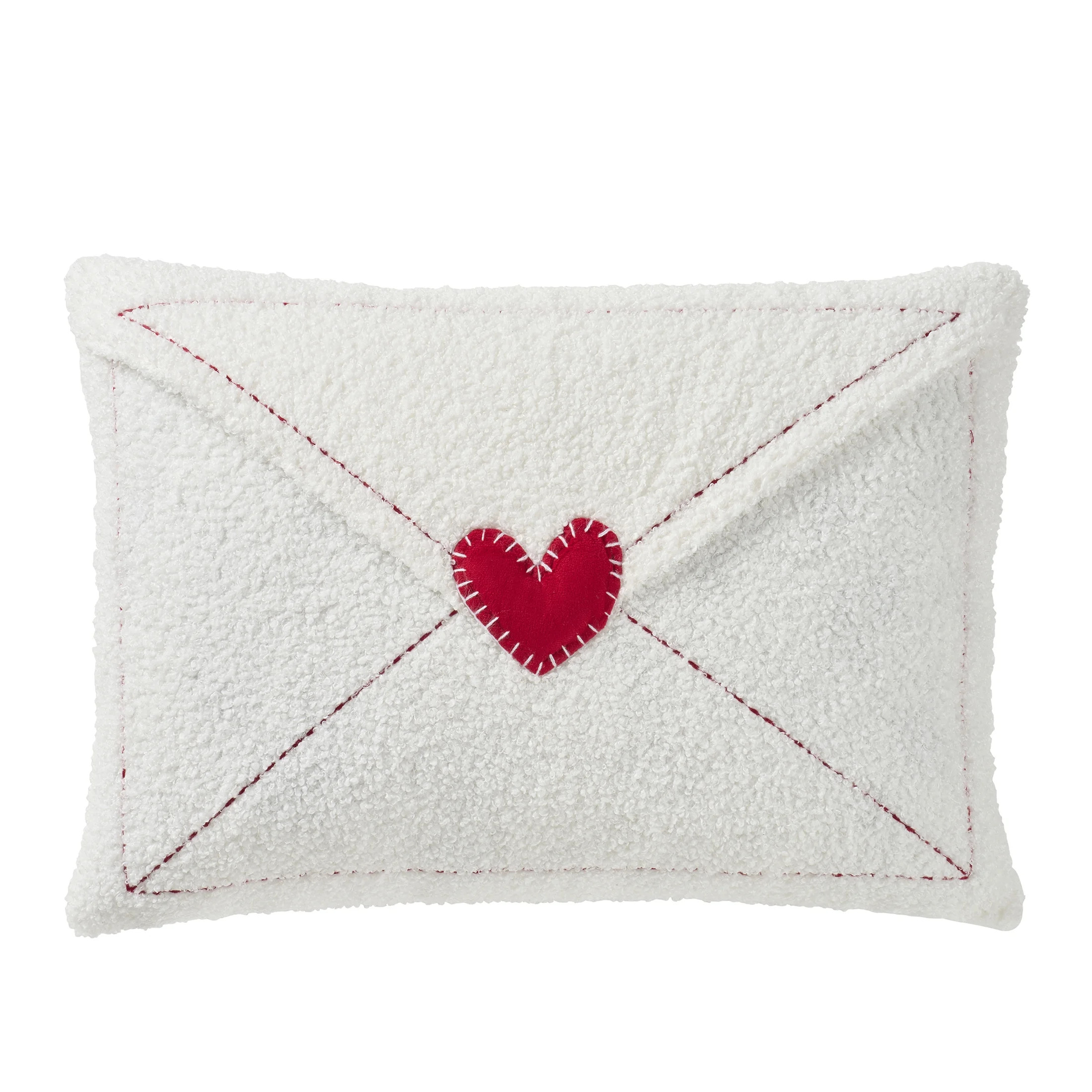 My Texas House 14" x 20" Love Letter White Sherpa Decorative Pillow Cover | Walmart (US)