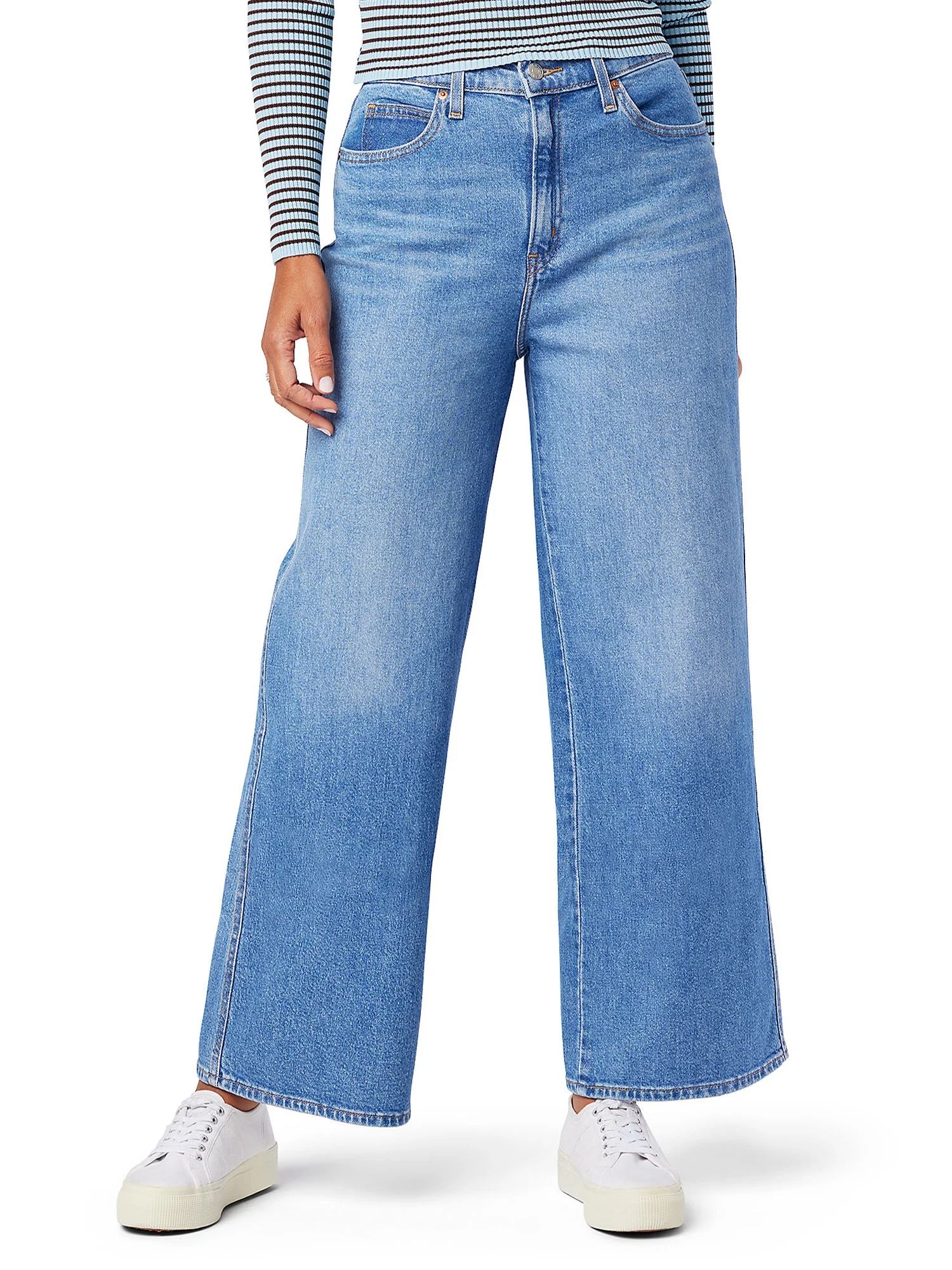 Signature by Levi Strauss & Co. Women's Heritage High-Rise Wide Leg Jeans | Walmart (US)