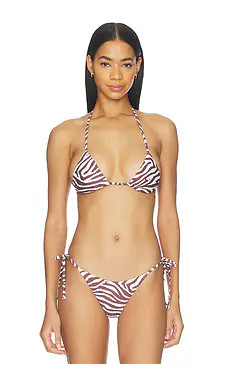 superdown Addie Bikini Top in Zebra from Revolve.com | Revolve Clothing (Global)