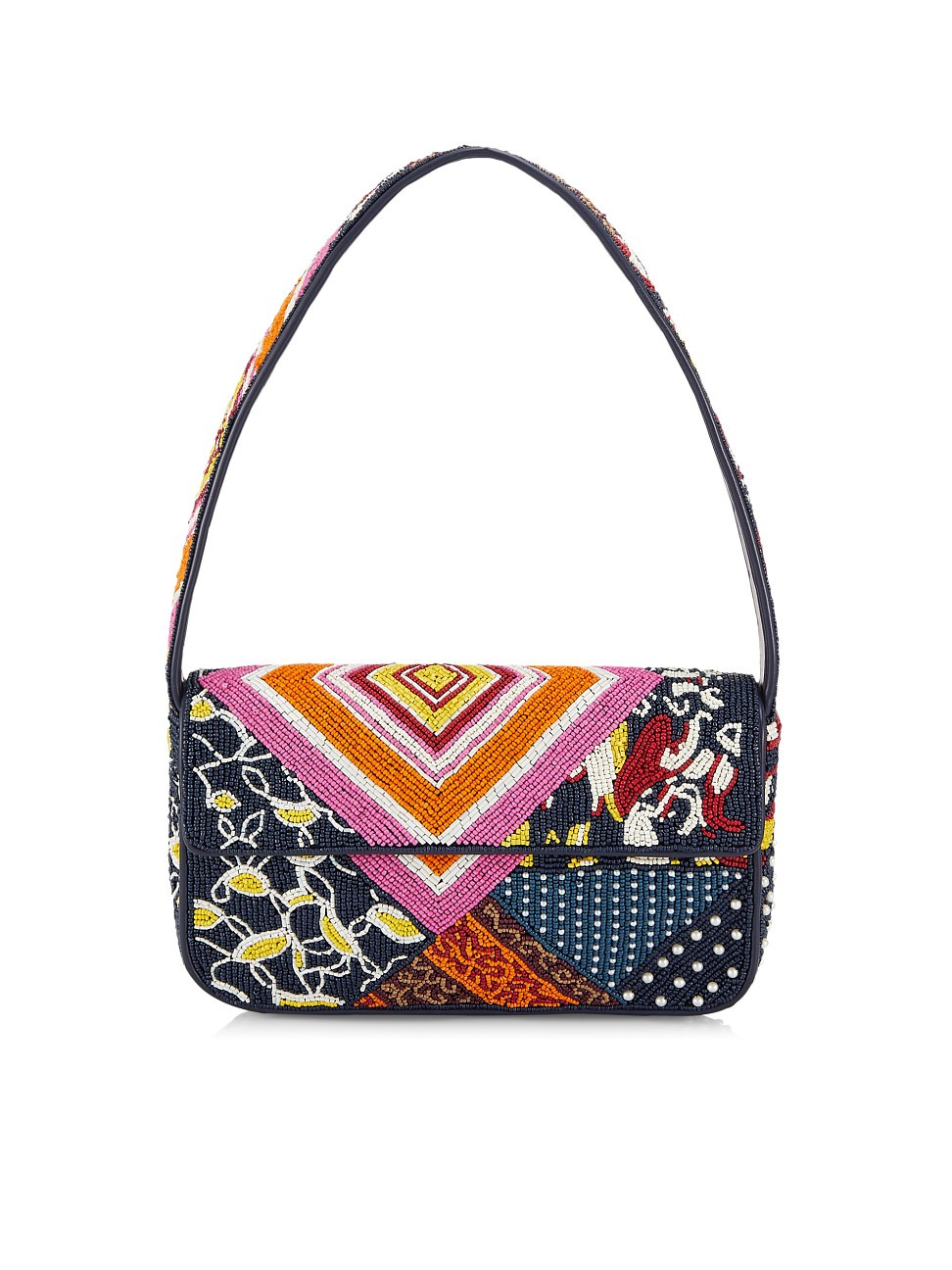 Women's Tommy Patchwork Beaded Shoulder Bag - Patchwork - Patchwork | Saks Fifth Avenue