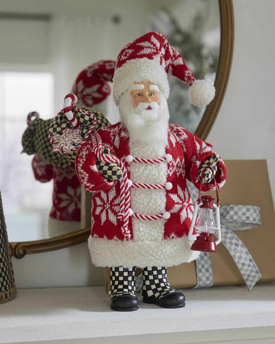 MacKenzie-Childs Cozy Christmas Santa | Neiman Marcus