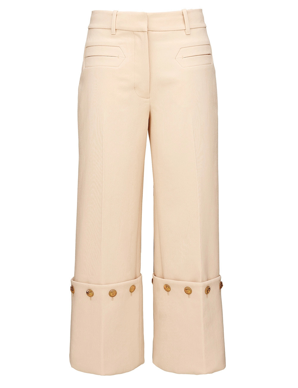 ZIMMERMANN Rebellion Straight Crop Pants Cream Size 0P | ZIMMERMANN (US, CA, EU, MENA)