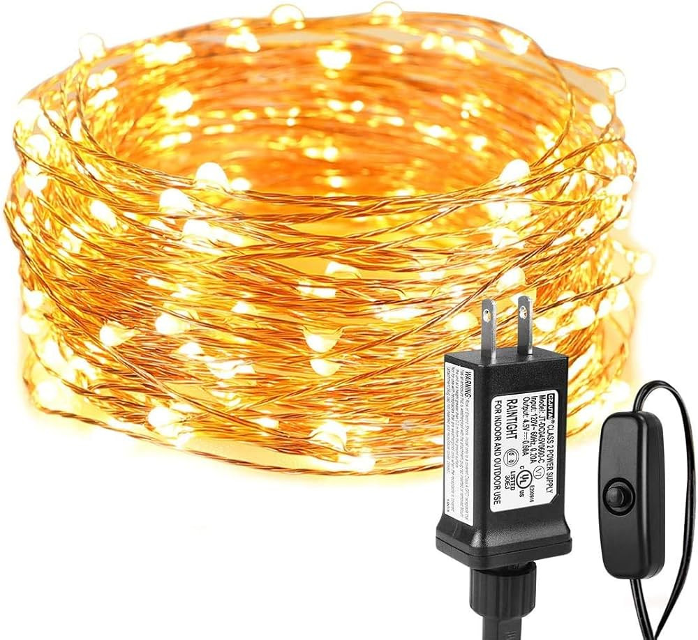 LE LED Plug in Fairy Lights, 10M 33ft Waterproof Outdoor String Lights with 100 LEDs, 3000K Warm ... | Amazon (CA)