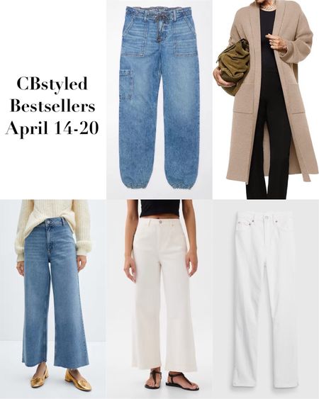 Bestsellers for April 7-13! For reference I’m 5’ 7 size 4ish 
1. Denim joggers with a drawstring waist and the bottom can be cinched tighter too! Great for spring and summer and so comfortable! Fit tts and on sale! 
2. Long cardigan: my most worn Amazon items, I got my grey one two years ago and have since added 3 more colors. Great as a lightweight layer. Fits tts, I went up to M for a roomier fit & more sleeve length 
3. Cropped wide leg jeans: cute and trendy style and so easy to dress up or down! Wear with sneakers, flats, sandals or heels. I got my usual size 4 and they are a bit snug, but stretchy, go up if you're between. 
4. Wide leg cropped jeans: perfect for spring, this style is so versatile, cute with sneakers, flats heels etc. It did loosen up a bit with wash and wear, I probably could have sized down one.
5. Skinny jeans: stretchy and comfortable and a more modern style, they aren’t fitted around the ankle (have a small slit). Fit tts and on sale! 
Also linked more from the most popular items


#LTKstyletip #LTKsalealert #LTKfindsunder100