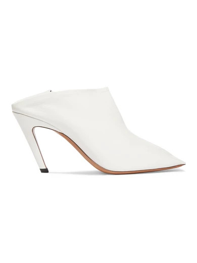 Balenciaga - Glossed-leather Ankle Boots - White | NET-A-PORTER (US)