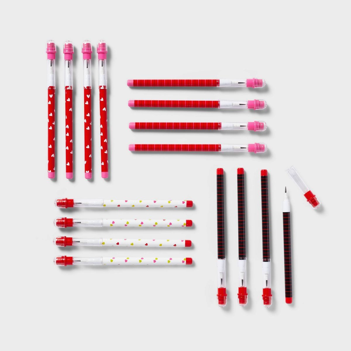 16ct Valentine's Giveaways Push Pencils - Spritz™ | Target