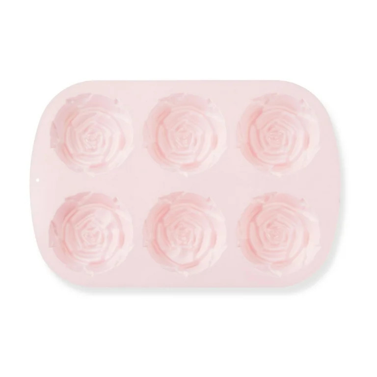 Bridgerton Rose Silicone Baking Mold, Pink, 10.2 Inch | Walmart (US)