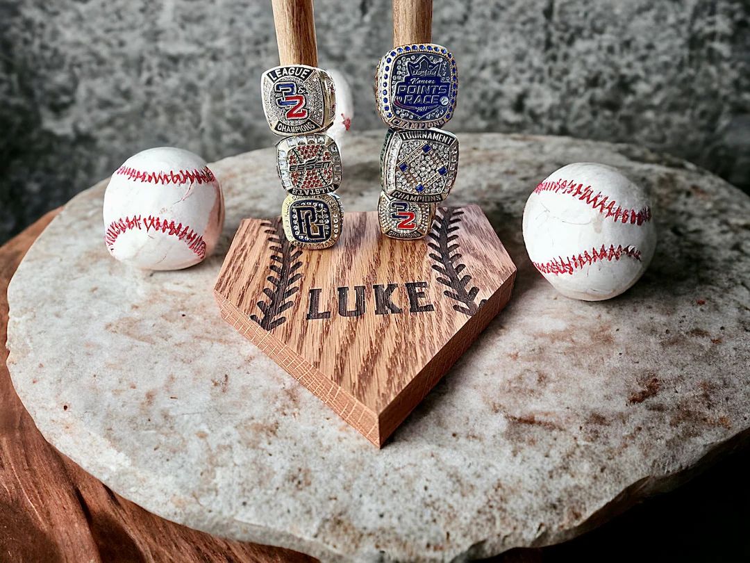 Baseball Softball Homeplate Stacked Ring Holder Championship - Etsy | Etsy (US)
