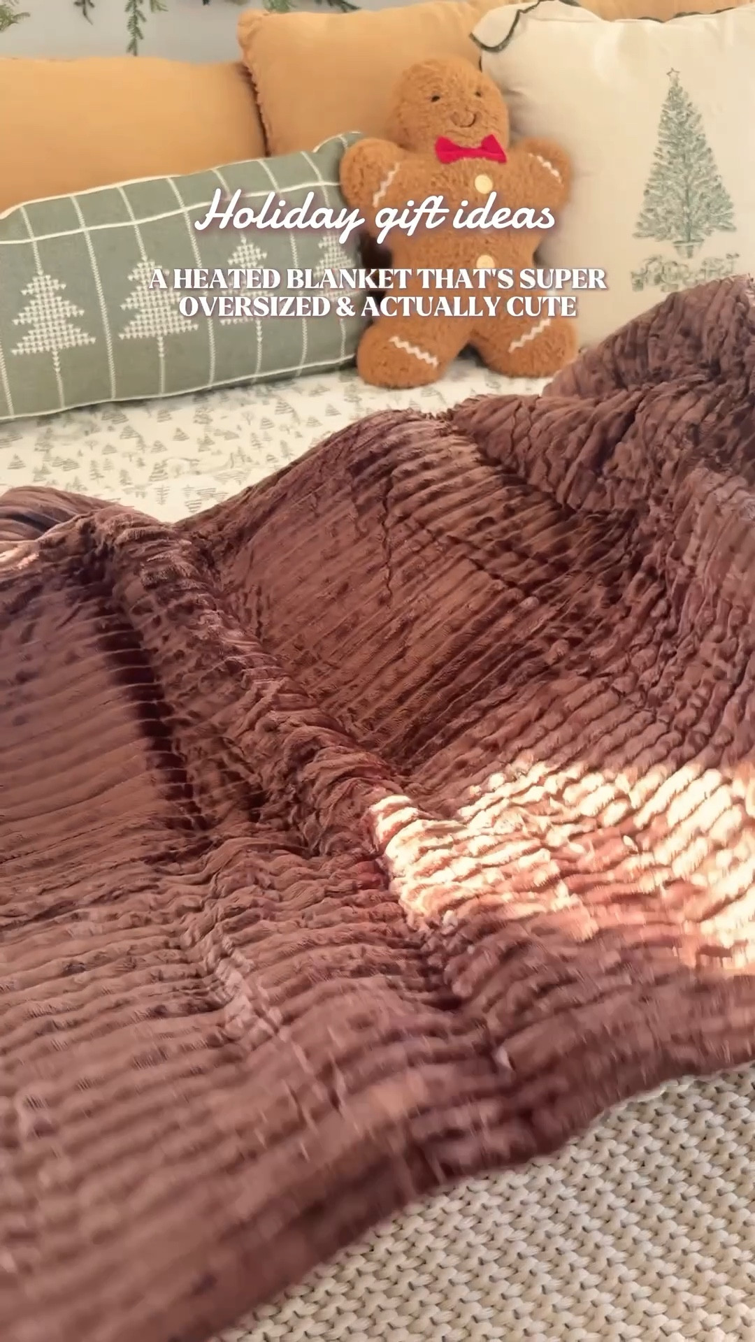 Raise your hand if you thought heated blankets were always… tacky, tiny or itchy. 😅
This one shocked me. It’s oversized, so cute, super soft, and it comes in colors that match your home’s aesthetic (I love the chestnut color shown here)

It heats up in seconds with 10 cozy settings, and the ambient heat mode gives you gentle, even warmth all night without any cold spots. It also uses less power than my bedroom lamp, so it’s perfect if you’re trying to stay warm without cranking the heat. If you’re always cold or need a holiday gift idea… this is literally heaven.

#homemateheatedblanket #homemateblanket #homemateelectricblanket #heatedblanket #amazonfinds @homematevibes

#LTKHoliday #LTKHome #LTKGiftGuide