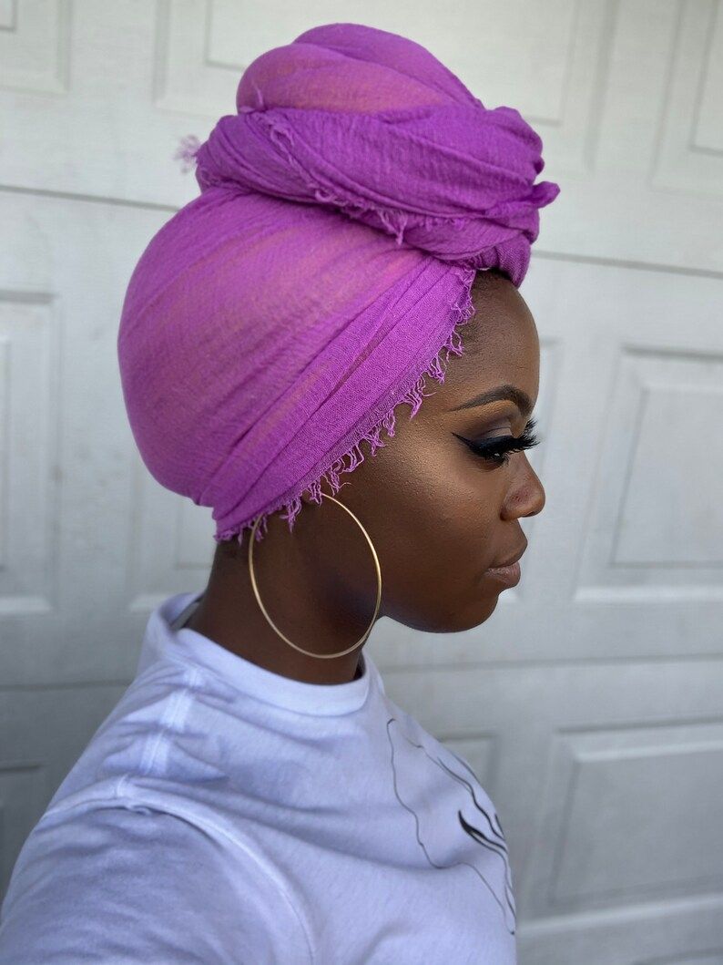 Head Wrap / Solid Color Head Wraps / Women's Turban / Head Tie / Tignon / Head Scarf | Etsy (US)