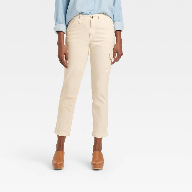Women's High-Rise Slim Straight Jeans - Universal Thread™ Off-White | Target