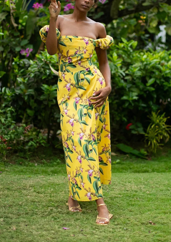 Angelia Midi Dress | Over The Moon