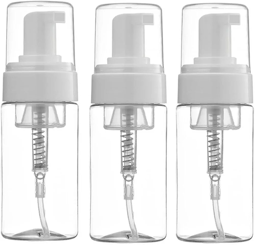 3Pcs 100ML 3.4oz Empty Clear Plastic Press Foaming Soap Pump Dispensers Spray Bottle Containers w... | Amazon (CA)