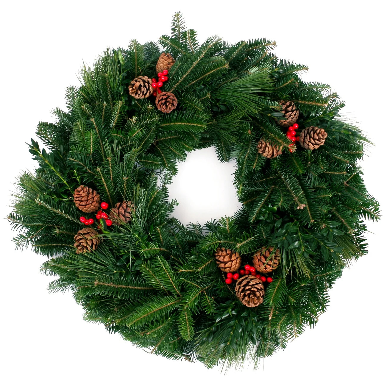 Van Zyverden Fir Wreath, 24" (Green) - Walmart.com | Walmart (US)