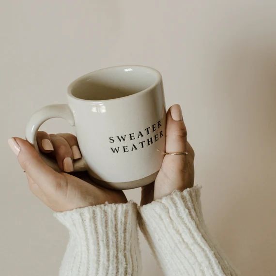 Sweater Weather Coffee Mug | Fall Coffee Mug | PSL Mug | Fall Coffee Cup | Rustic Mug | Birthday ... | Etsy (US)