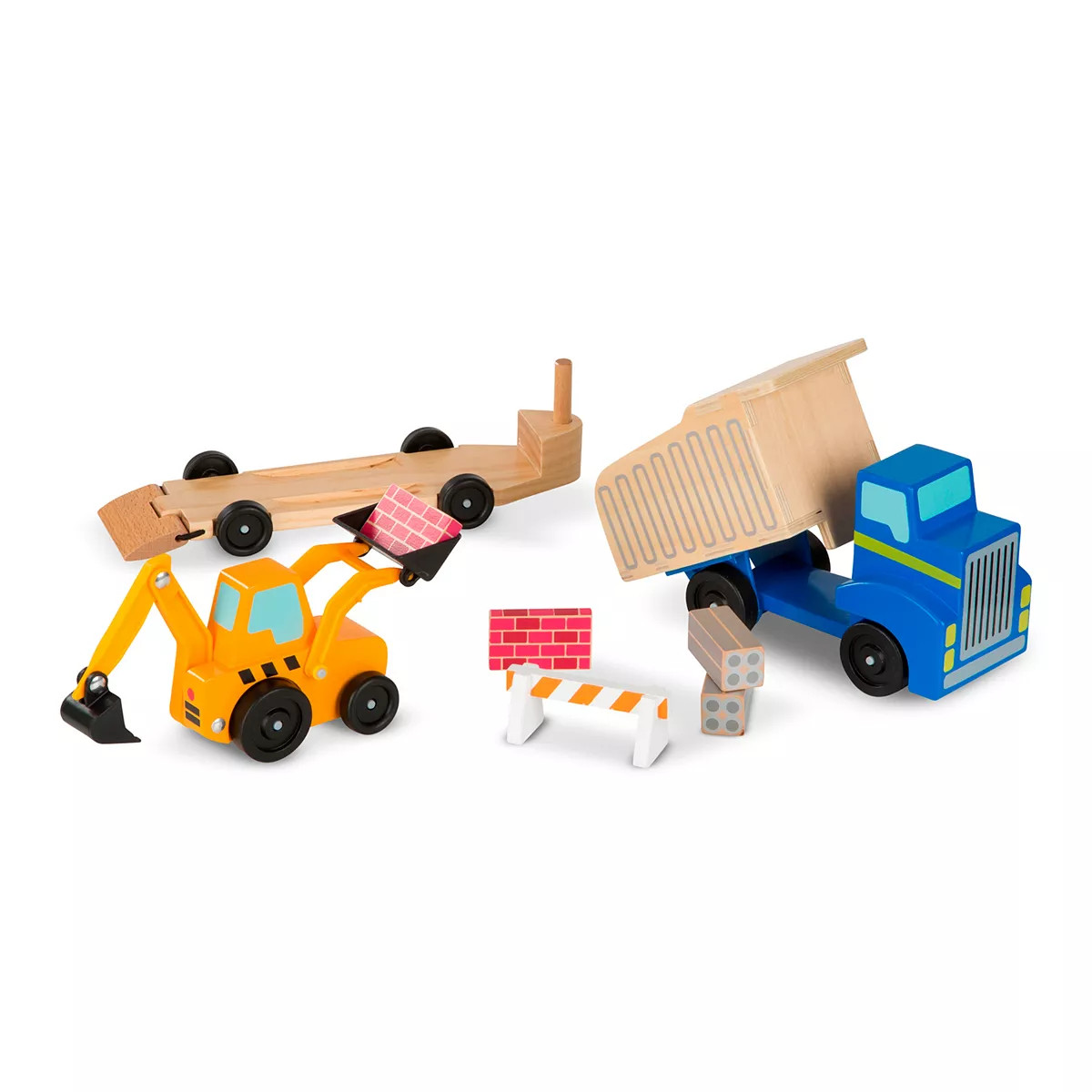 Melissa & Doug Dump Truck & Loader Wooden Play Set | Kohl's