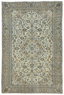 Hand-Knotted Semi-Antique Oriental Rug Muted Distressed Style Wool Carpet 6X9 ft | eBay | eBay US