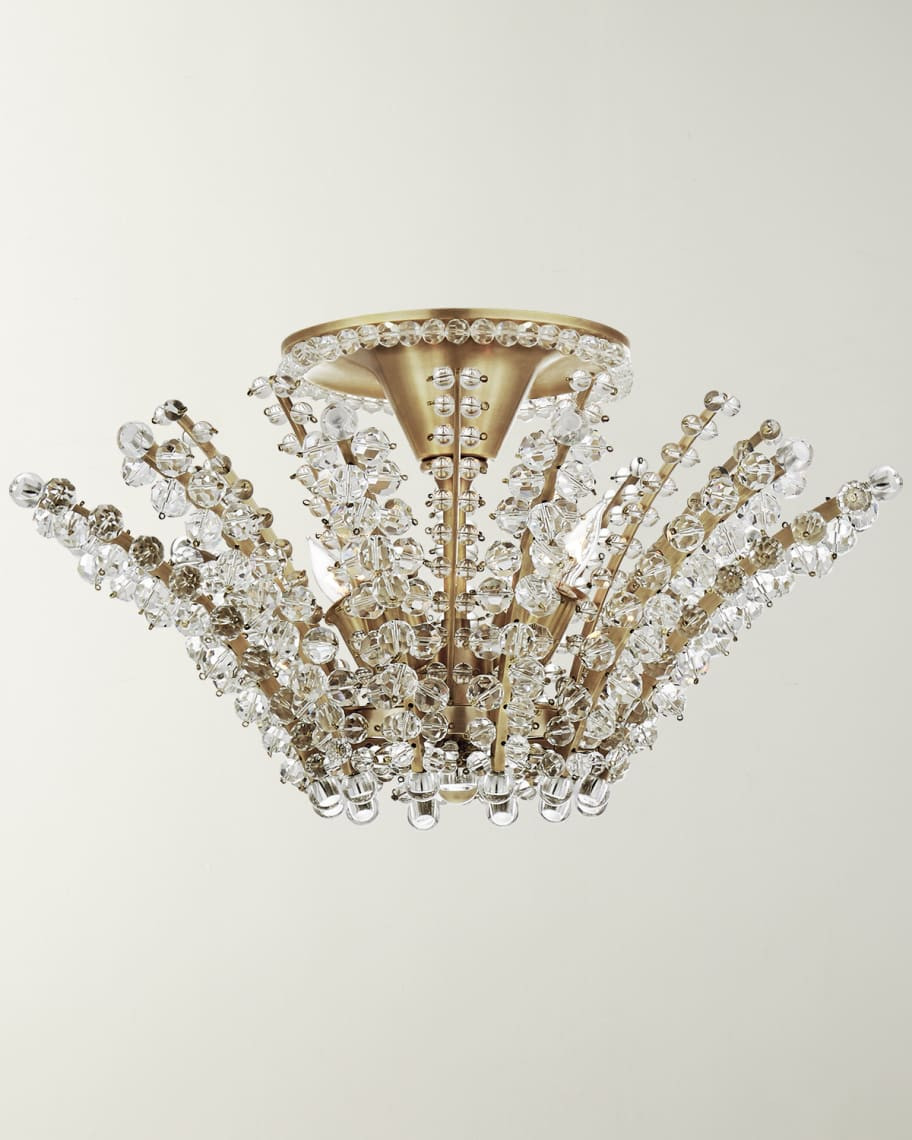 Serafina Small Semi-Flush Chandelier | Horchow