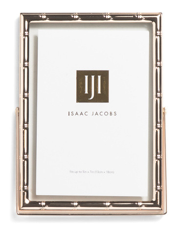 5x7 Bamboo Look Metal Frame | TJ Maxx