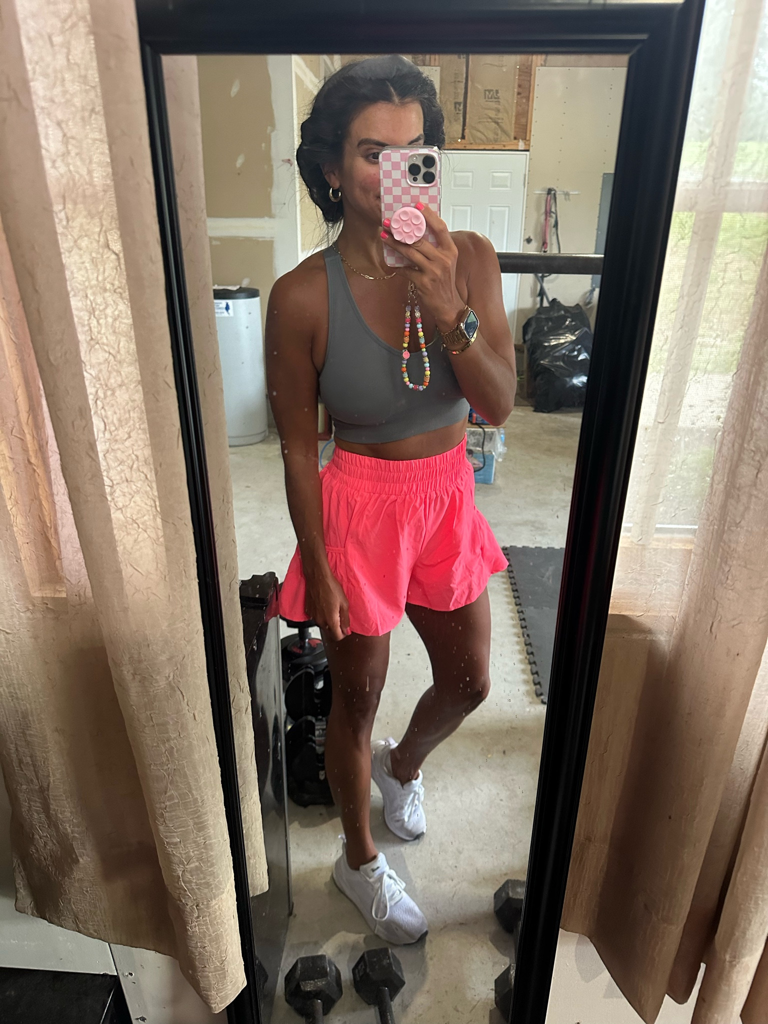 Today’s workout fit 
Size medium in sports bra (part of a 3 pack)
Size small in Walmart shorts 
Walmart sneakers tts 

#LTKFindsUnder100 #LTKFitness #LTKActive