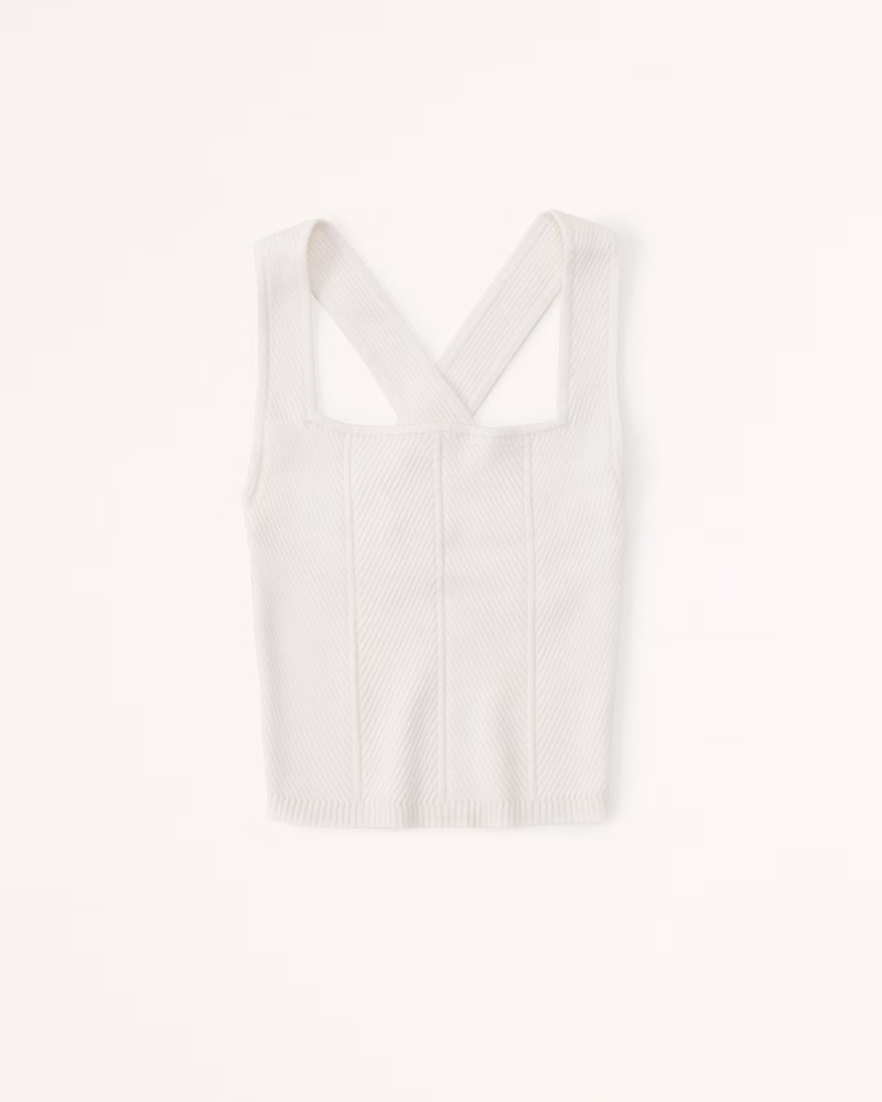Contrast Crossback Tank | Abercrombie & Fitch (US)