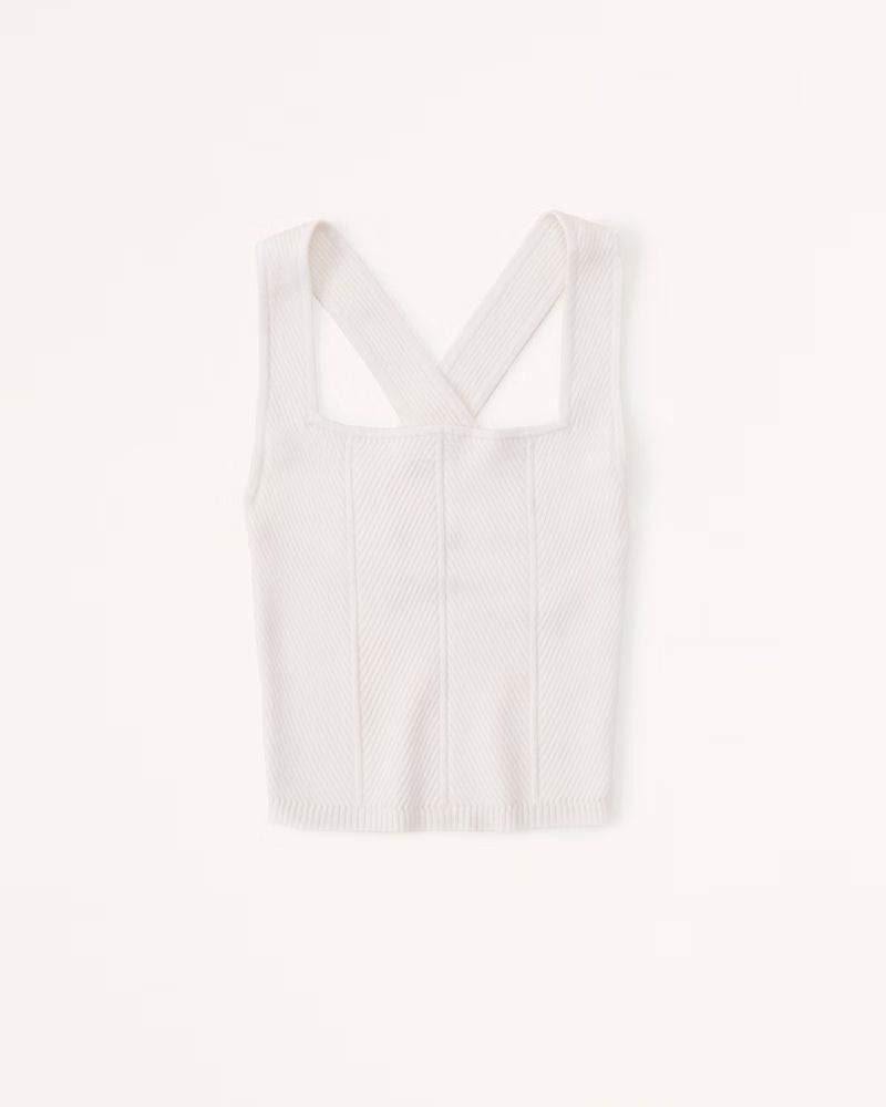 Contrast Crossback Tank | Abercrombie & Fitch (US)