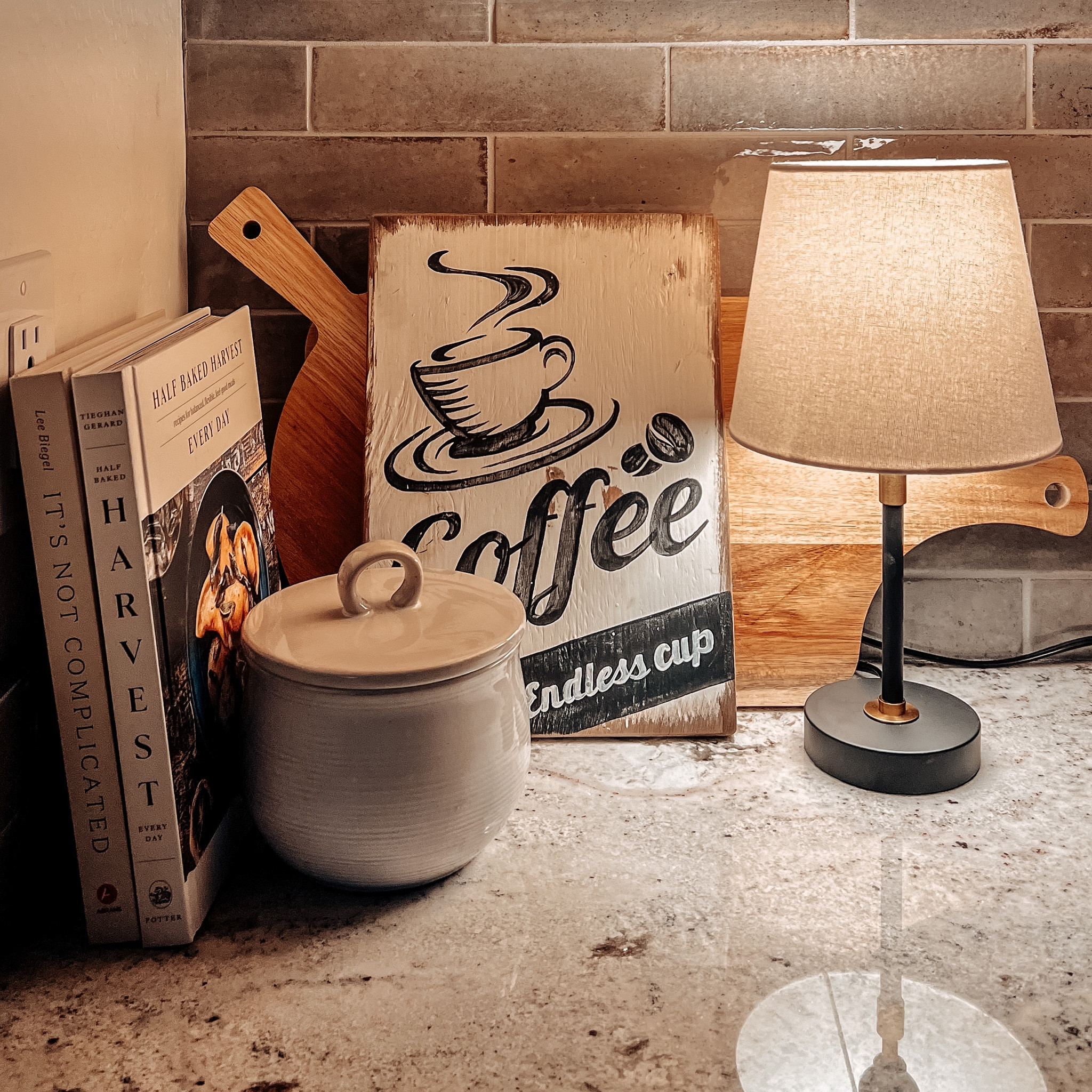 Under counter lighting in the kitchen!


Small lamp
Target find 
Jar
Cookbook 
Half baked harvest
It’s not complicated 
Coffee time 
Cutting boards 
Kitchen 
Round cutting board 
Charcuterie boards 
Table lamp 
Night light 
Kitchen styling 




#LTKunder50 #LTKhome #LTKFind