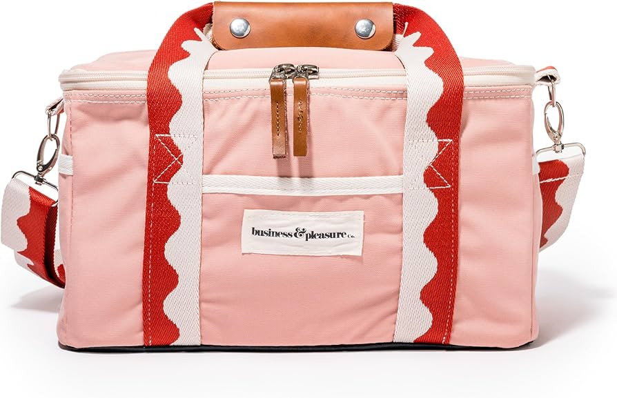 Business & Pleasure Co. Premium Cooler Bag - 14L Vintage Lunch Bag for Beach Days & Picnics - Ins... | Amazon (US)