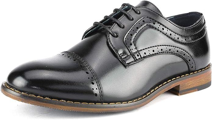 Bruno Marc Boy's Prince-K Classic Oxfords Dress Shoes | Amazon (US)