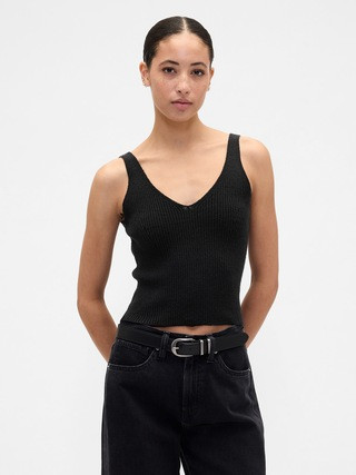 Ribbed Boucle Sweater Tank Top | Gap Factory