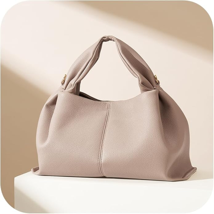 Designer Bucket Bag for Women Work Tote Handbags Crossbody PU Leather Satchel Large Capacity with... | Amazon (US)