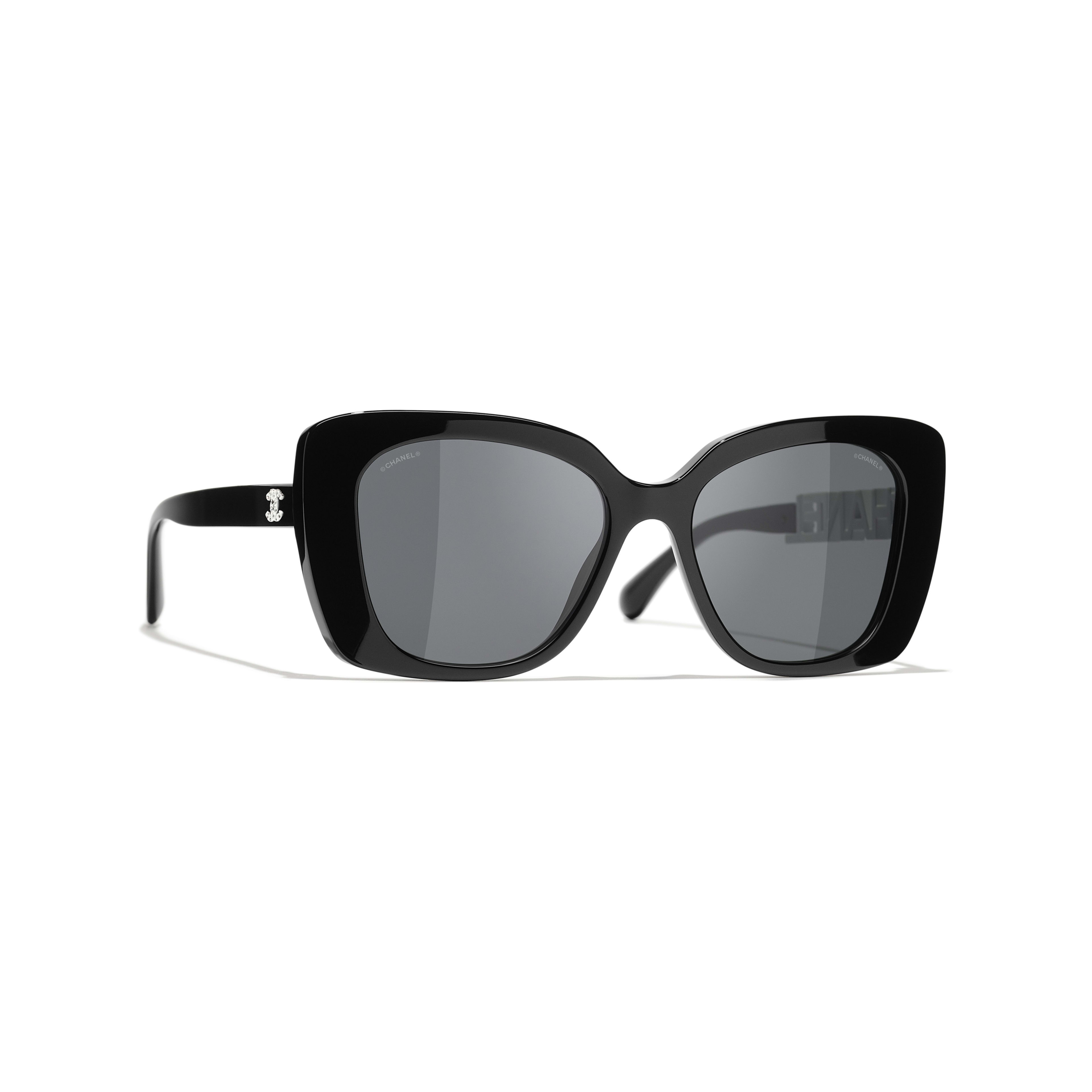 Sunglasses: Square Sunglasses, acetate & strass — Fashion | CHANEL | Chanel, Inc. (US)