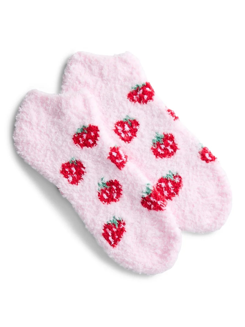 No Boundaries Low Cut Cozy Socks, 1-Pack, Women's, Size 4-10 | Walmart (US)