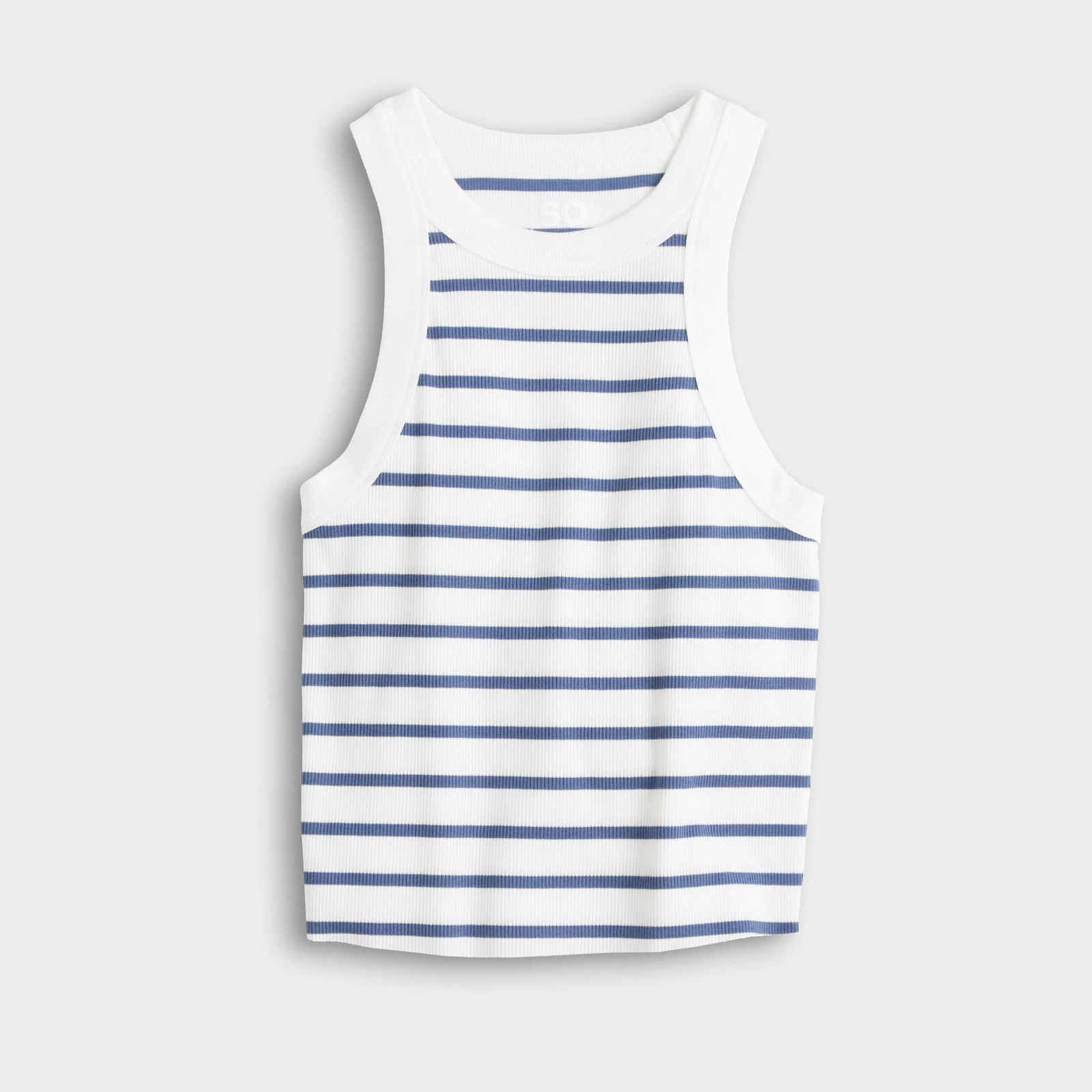 Juniors' SO® High Neck Rib Tank Top | Kohl's
