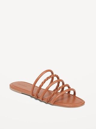 Faux-Leather Tubular-Twist Sandals for Women | Old Navy (US)