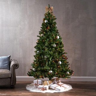 7-ft. Faux Noble Fir Christmas Tree by Christopher Knight Home - 48.00" L x 48.00" W x 84.00" H |... | Bed Bath & Beyond