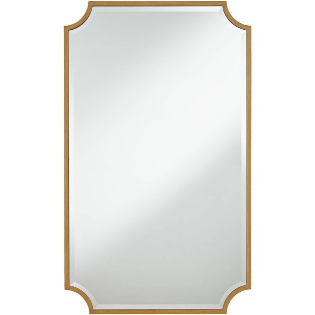 Noble Park Rectangular Vanity Decorative Wall Mirror Modern Beveled Rounded Cut Edge Antique Gold... | Target