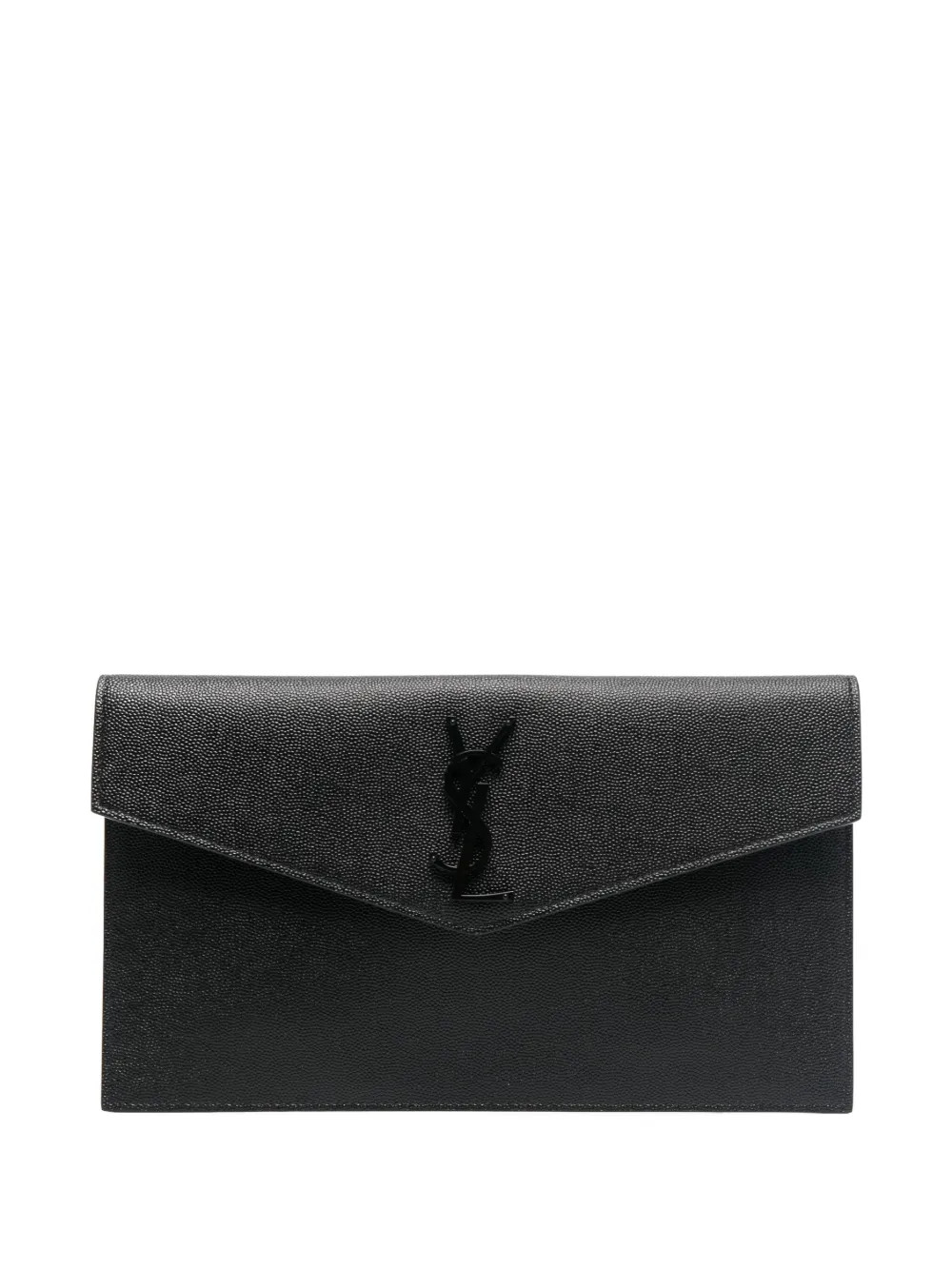Saint Laurent Uptown YSL-plaque Pouch - Farfetch | Farfetch Global