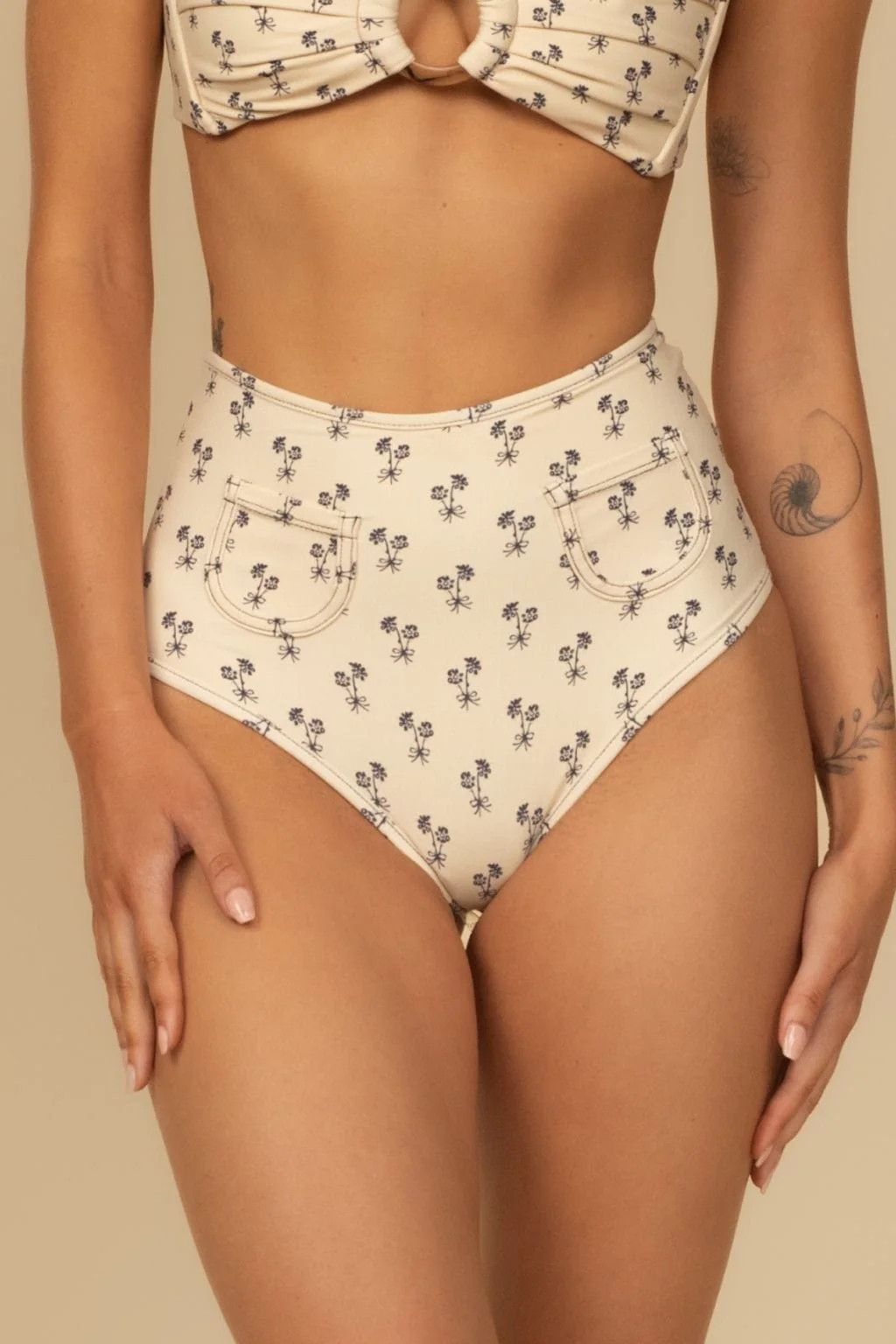 Cynthia Floral Polly Bikini Bottom | Montce